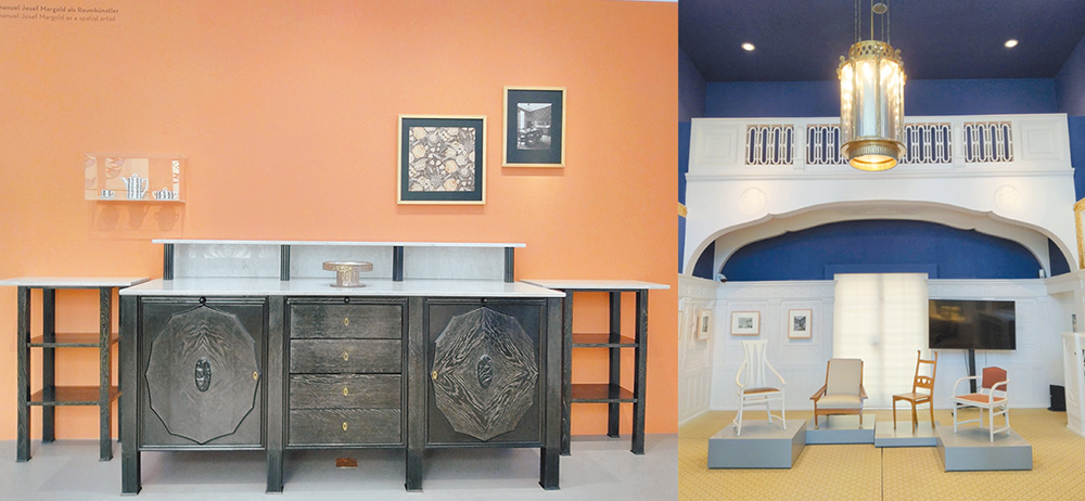 藝術村博物館內，展示昔日藝術家的工藝作品。（作者攝影）