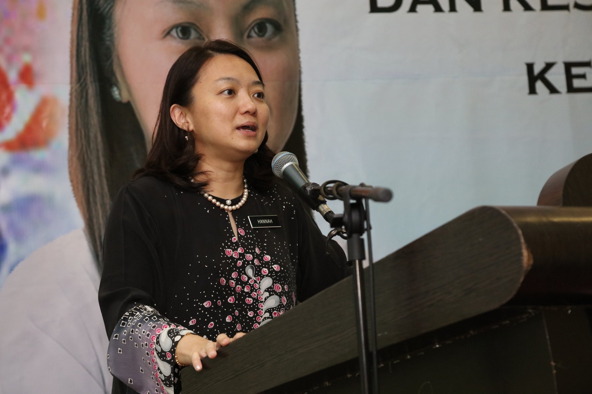 楊巧雙公開演講。（圖／翻攝自FB@Hannah Yeoh）