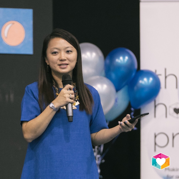 楊巧雙活動中致詞。(圖/翻攝自FB@Hannah Yeoh)
