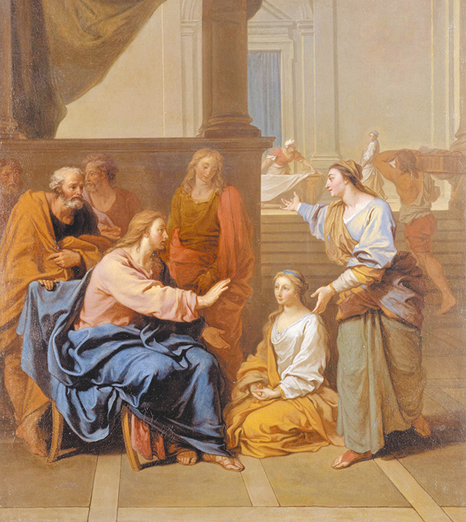 "Le Christ chez Marthe et Marie", by Claude Simpol 