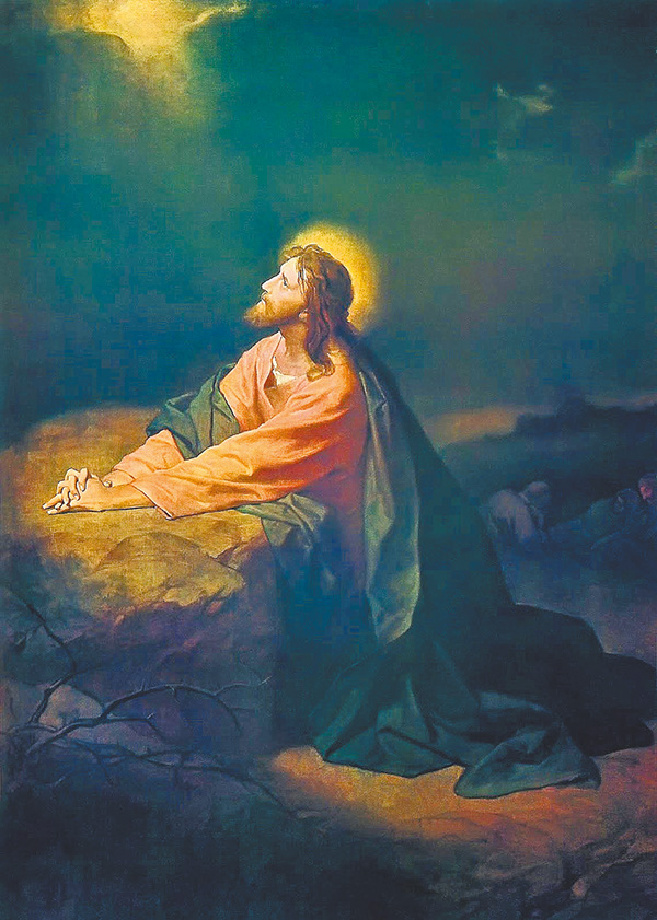 "Christ in Gethsemane", by Heinrich Hofmann