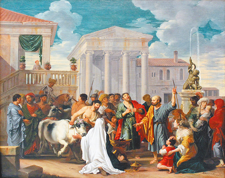 "Paul and Barnabas in Lystra", by Johann Heiss