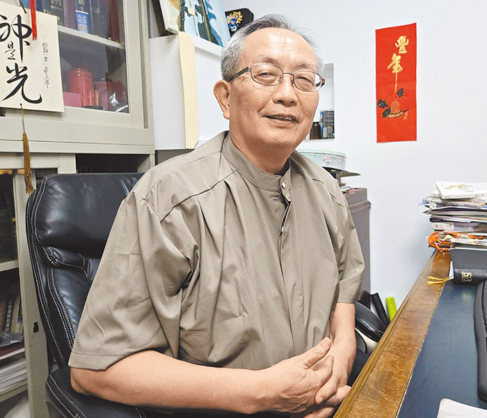 何有義牧師。（圖／梁敬彥攝影）