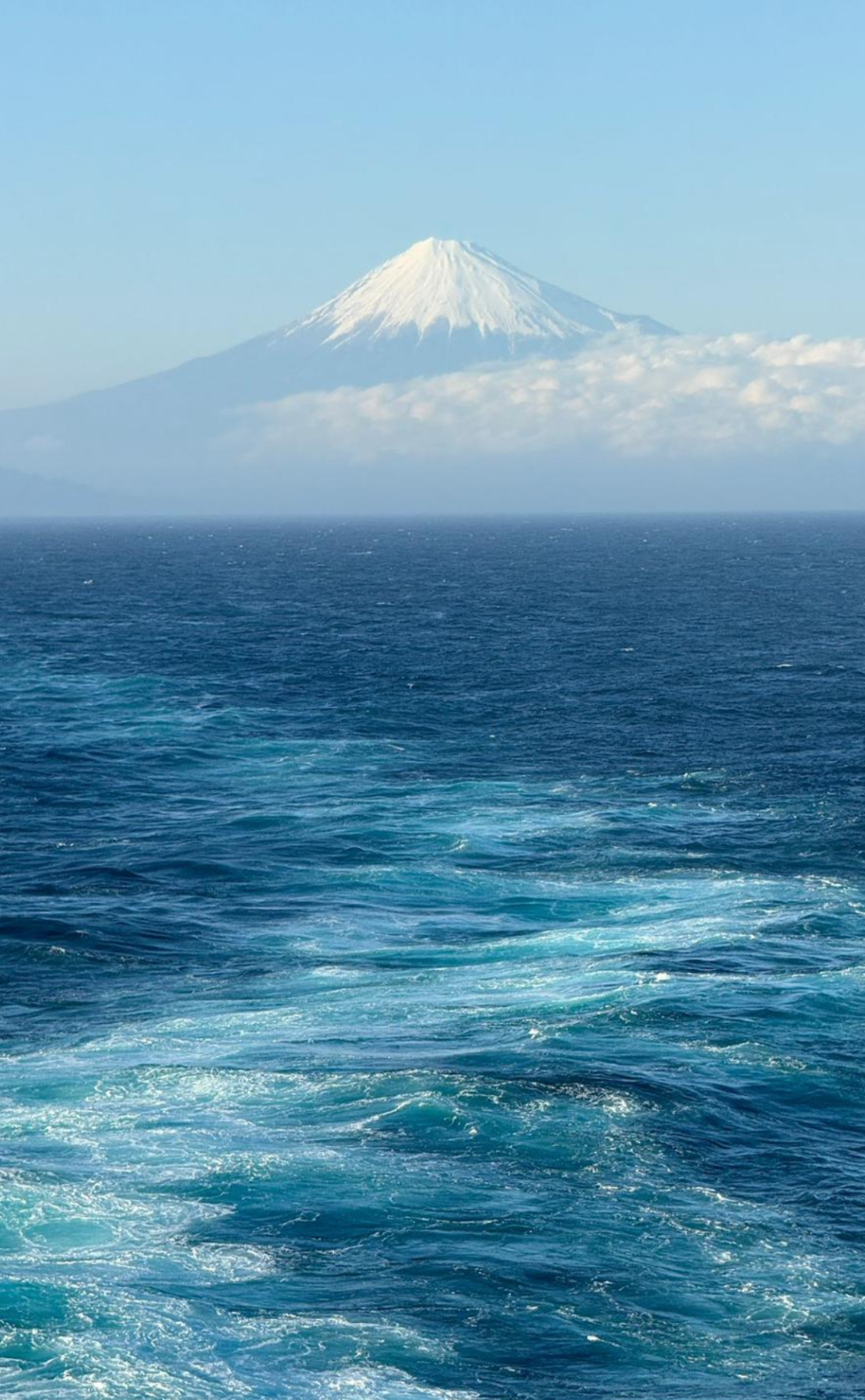 遠看富士山美景。(受訪者提供)