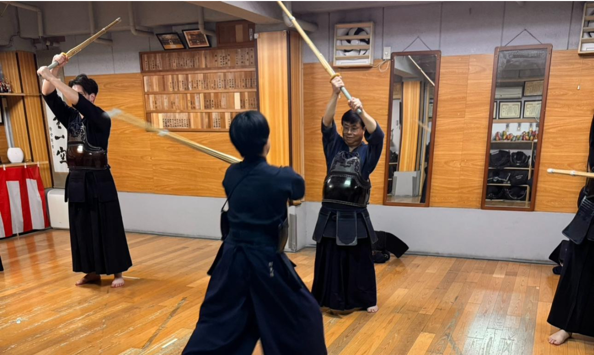學日本劍道。(受訪者提供)