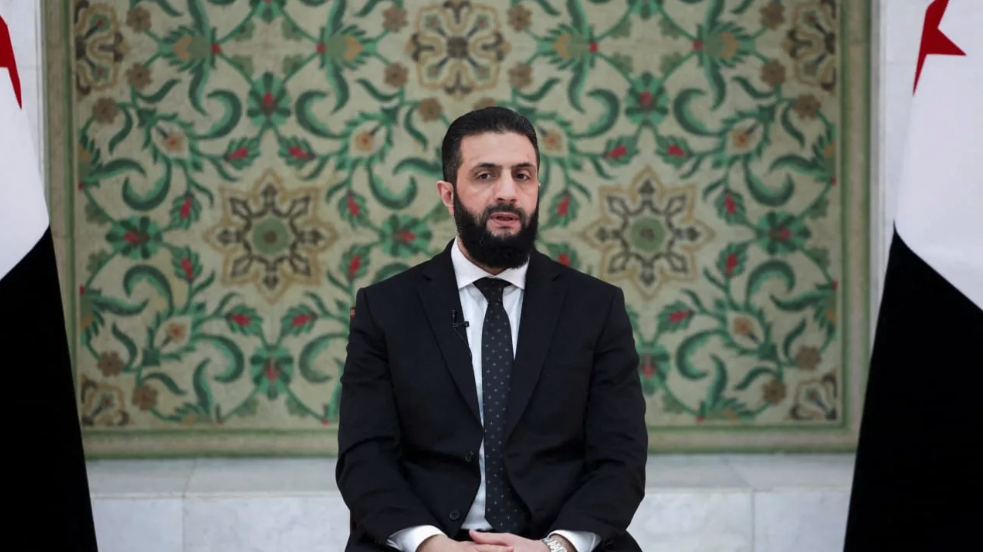 2025年3月10日，敘利亞總統艾哈邁德．夏拉（Ahmed al-Sharaa）。（照片來源：REUTERS/KHALIL ASHAWI/FILE PHOTO）