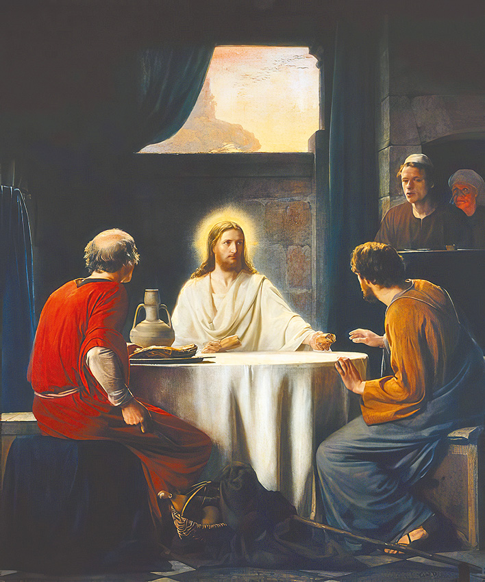 "Supper at Emaus",  by Carl Bloch