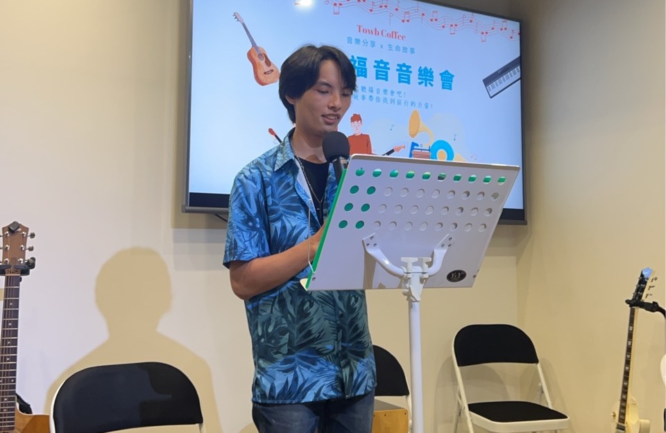 李威廷分享見證。(陳維濬牧師提供)