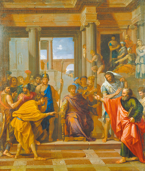 "Saint Paul rend aveugle le faux prophète  Barjésu", by Nicolas-Pierre Loir