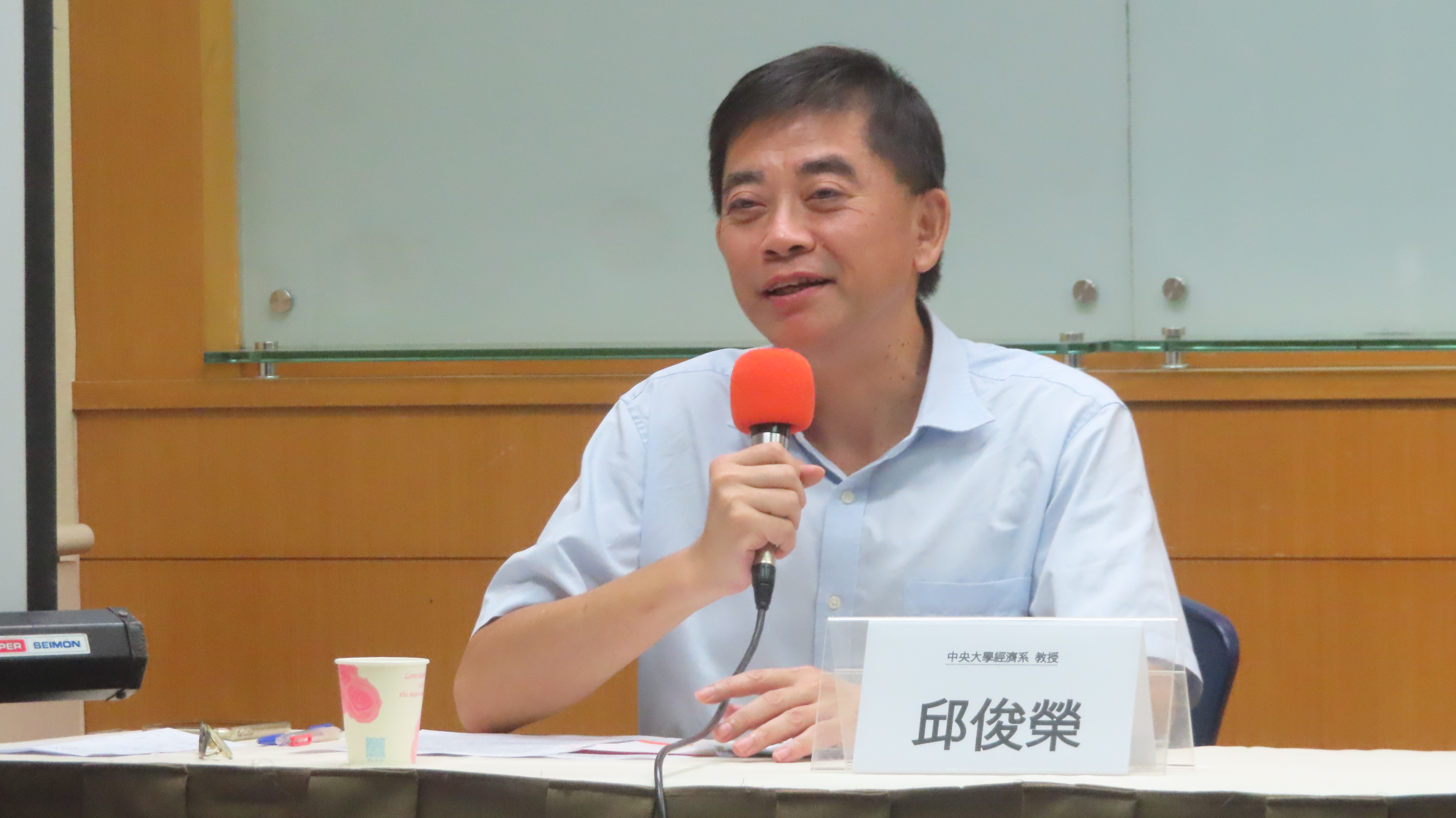 邱俊榮教授。（圖/梁敬彥攝影）