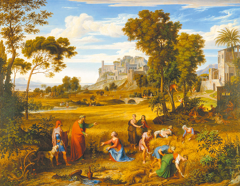 "Landscape with Ruth and Boaz",  by Joseph Anton Koch