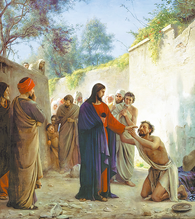 "Christ Healing the Blind Man", by Carl Bloch