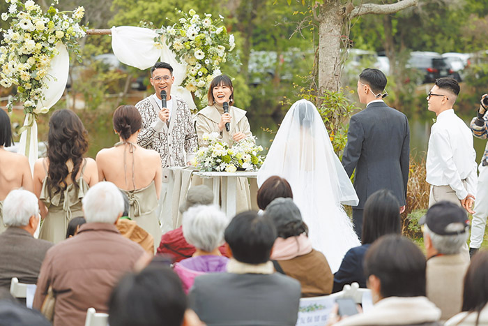 教會婚禮，婚前輔導讓新人在進入婚姻前，更了解彼此。（圖／受訪者提供）