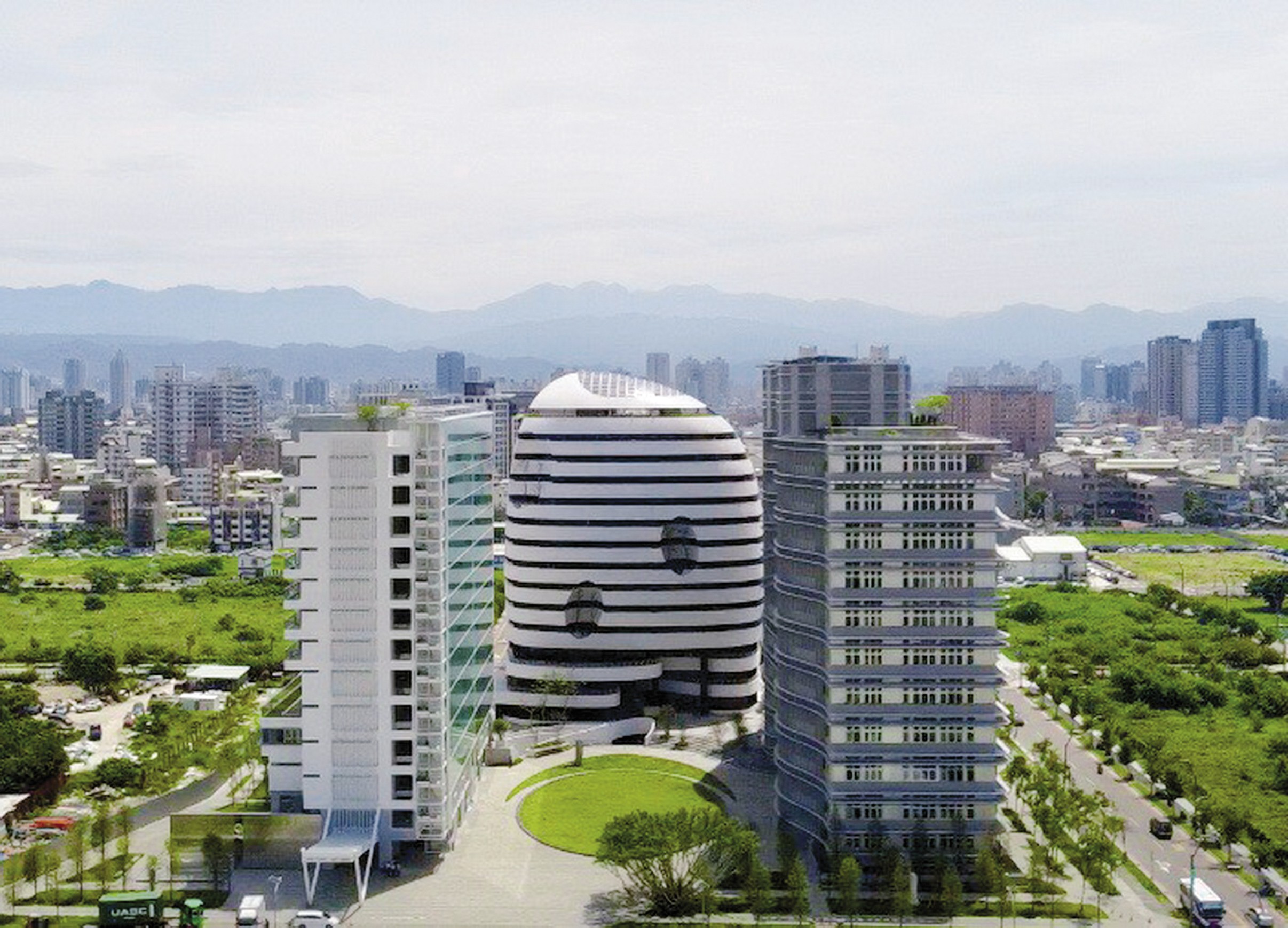 水湳校區空拍圖。(中國醫藥大學提供)