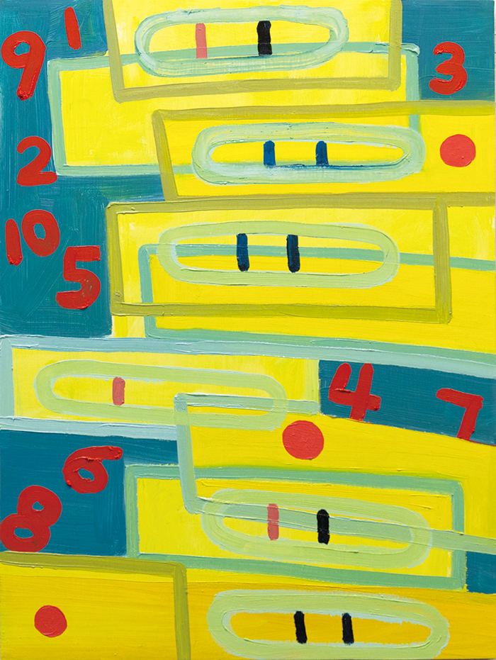 〈由陽轉陰〉油畫，24”x18”，2023
