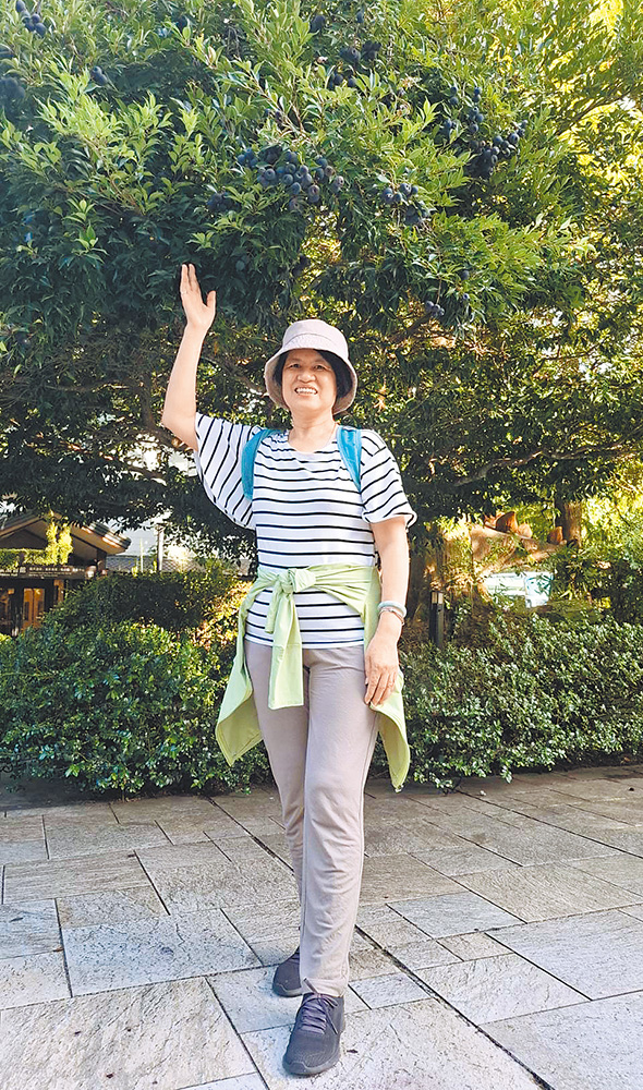 王春花因為信仰重新找到生命的光。（受訪者提供）