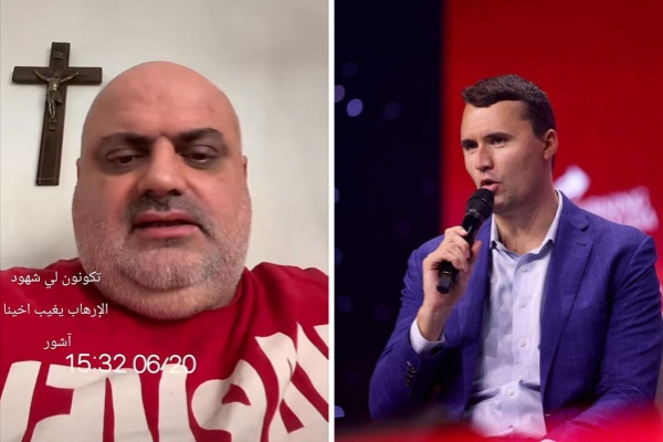 美法兩位具影響力的基督徒都在傳福音時殉道。左為流亡法國的身障網紅阿舒爾.薩爾納亞、右為美國轉捩點創辦人查理柯克。