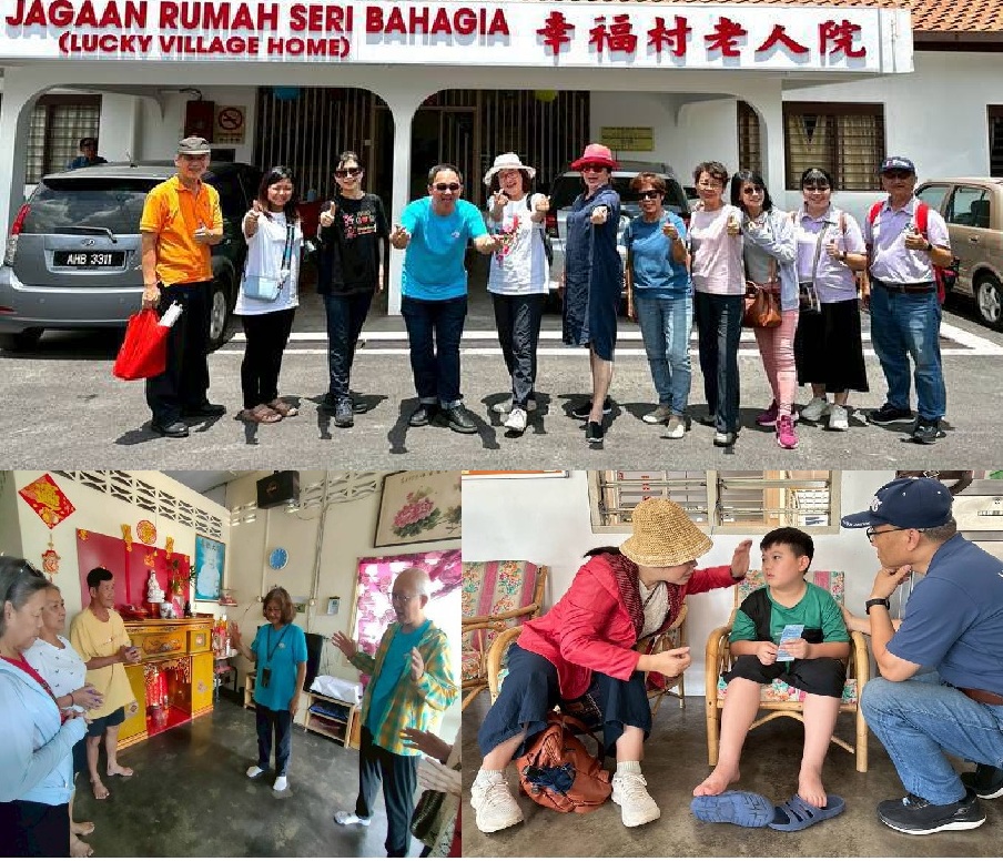 台灣的客家團隊逐家佈道，探訪老人院。(主辦單位提供)