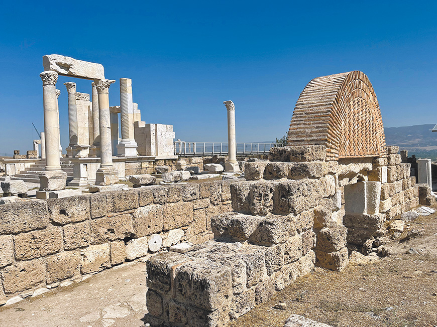 老底嘉教會古蹟。(作者攝影)