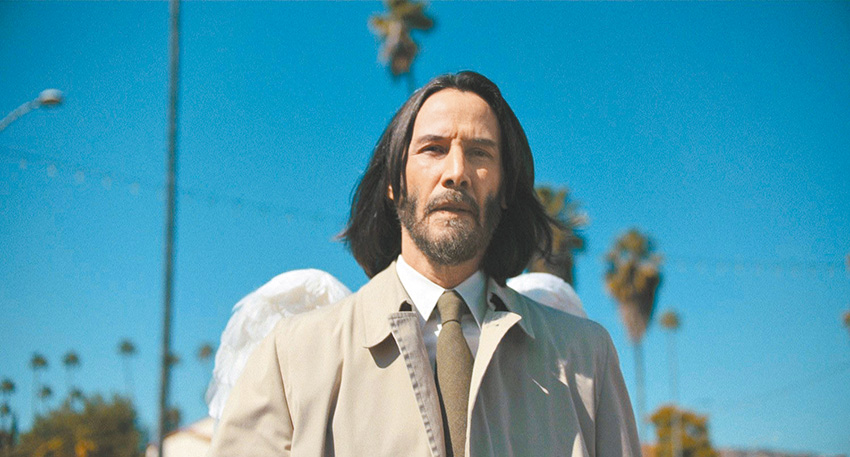 電影中的加百列,是阻止人類開車分心使用手機的天使。(劇照來源:車庫娛樂)