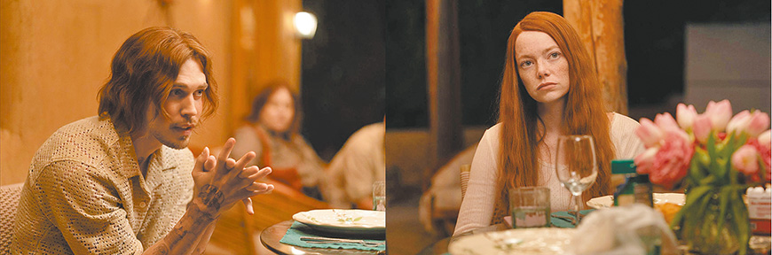 邪教領袖凡農似真似假的訴說自己年少受虐過程,路易絲對他深信不疑。(劇照來源:IMDb)