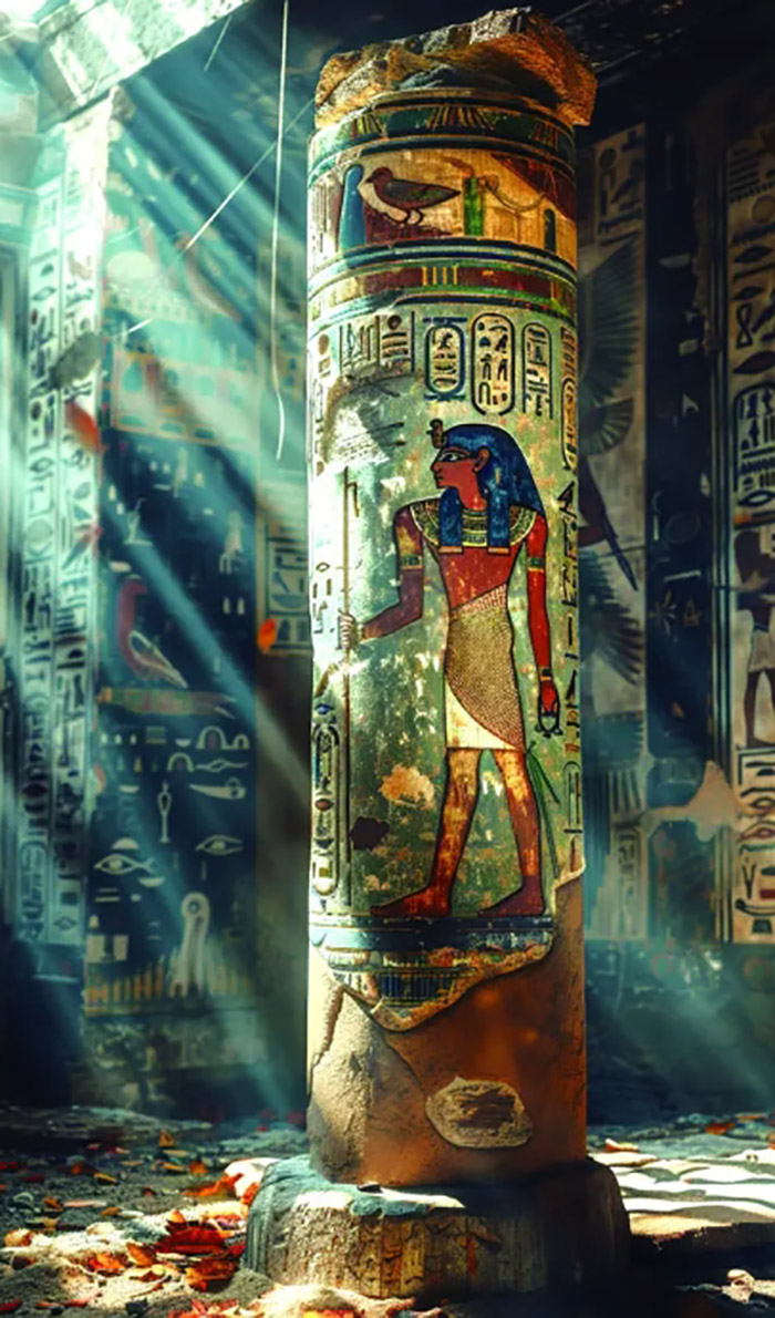 古老的圖騰述說埃及人的來世觀。