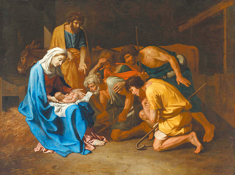 "Adoration of the Shepherds", by Nicolas Poussin