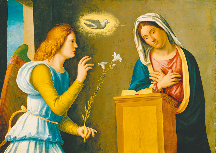 "Annunciation to the Virgin", by Giovanni Battista Cima