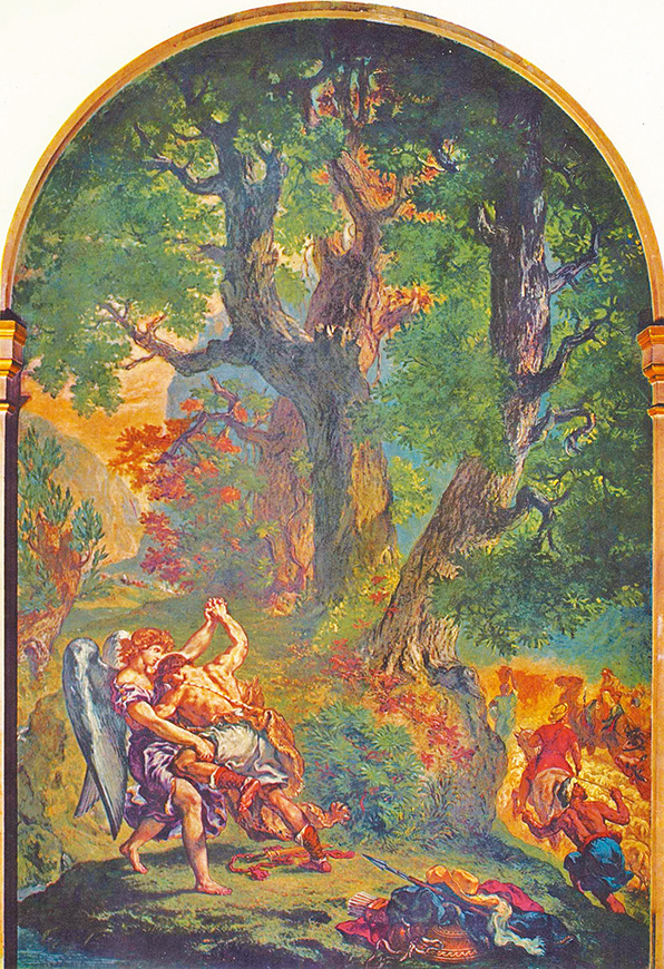 "Jacob Wrestling with the Angel", by Eugène Delacroix