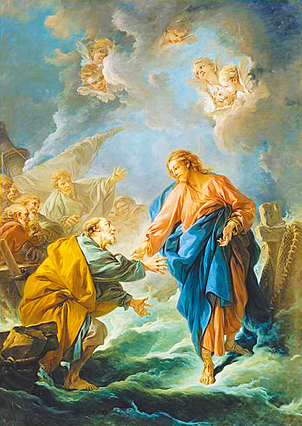 "Saint Peter walking on the water", by François Boucher