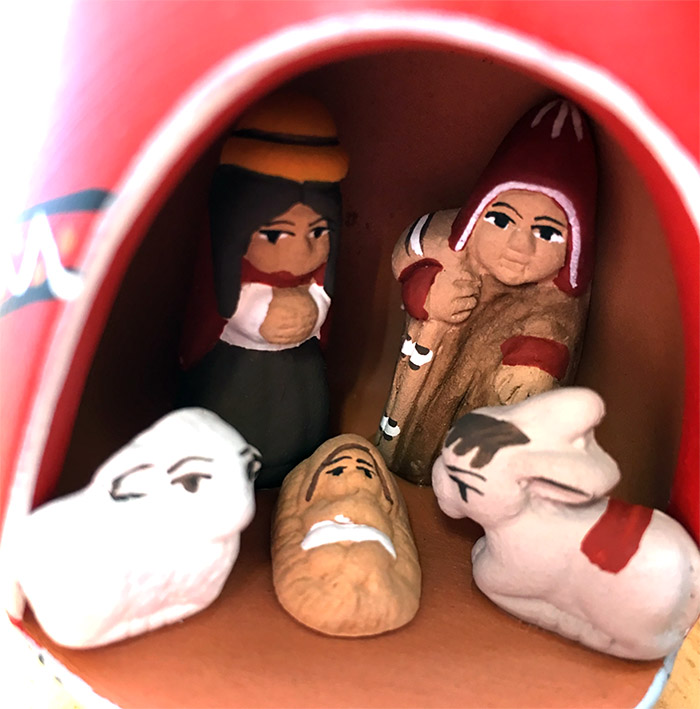 秘魯聖誕工藝品。