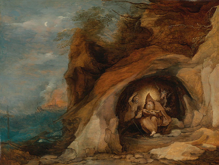 "Landscape With Temptation Of St. Anthony", by Daniel Seghers,