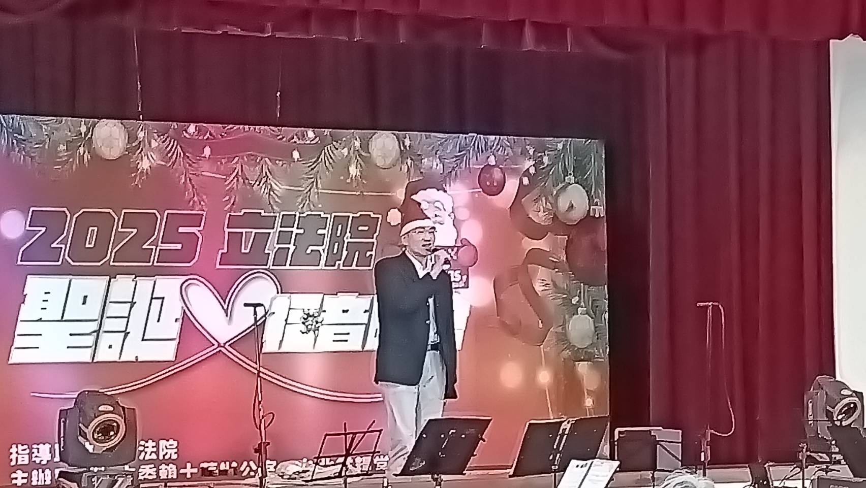 基隆市長謝國樑分享個人見證。（陳秀雯攝影）