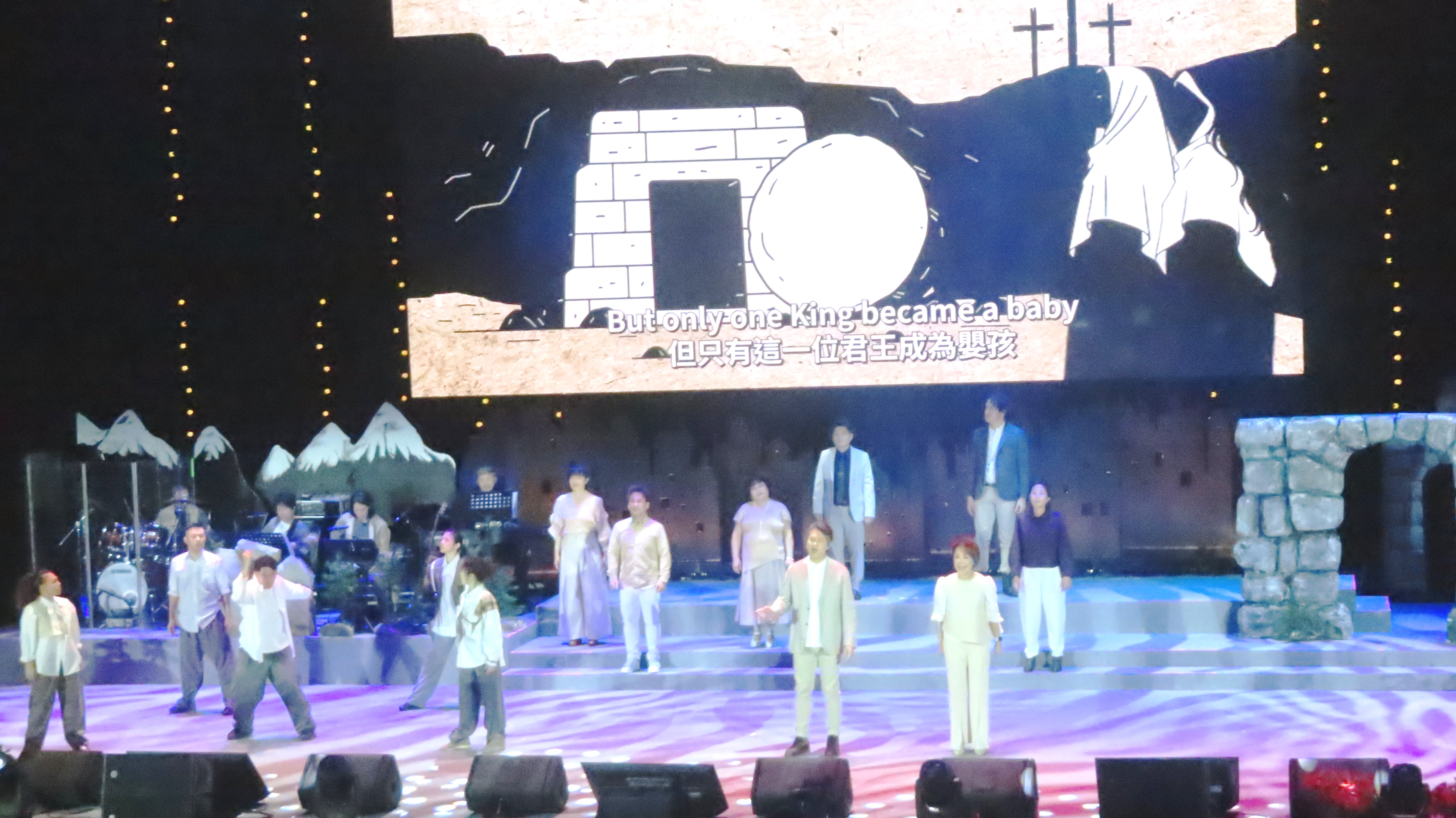 《The King of Christmas》結合戲劇音樂和視覺效果。（圖/梁敬彥攝影）