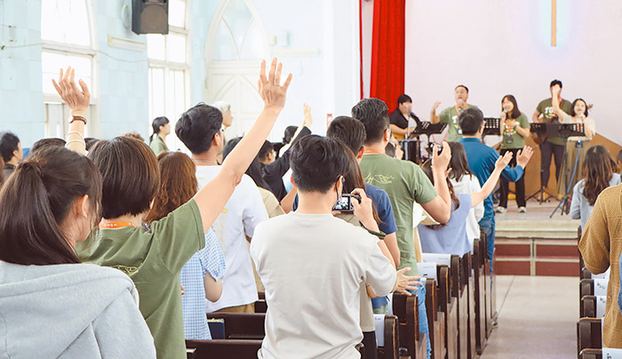 台神門徒營的呼召時刻。(圖/台神提供)