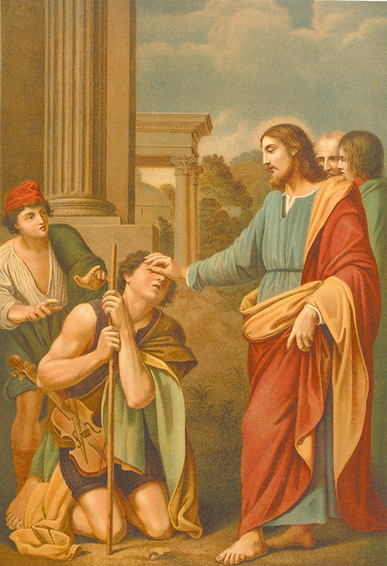 "Healing of the blind man", by Jan Ladislaw Sýkora