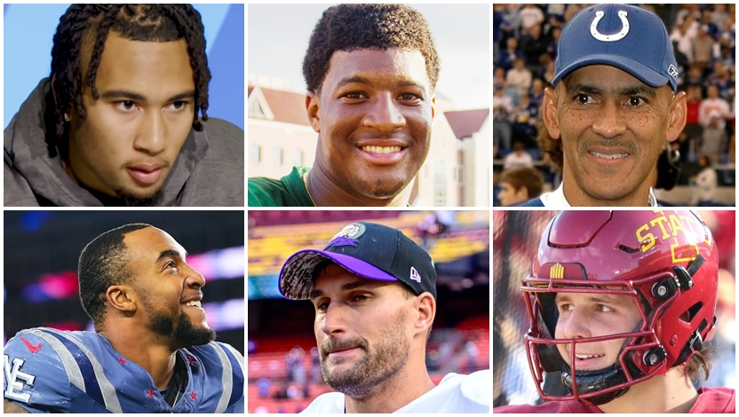 （上排左起）C.J. 斯特勞德、傑米斯．溫斯頓、東尼．鄧吉 （下排左起）雷維昂．亨德森、柯克．考辛斯、布羅克．珀迪。（Wikimedia, IG）