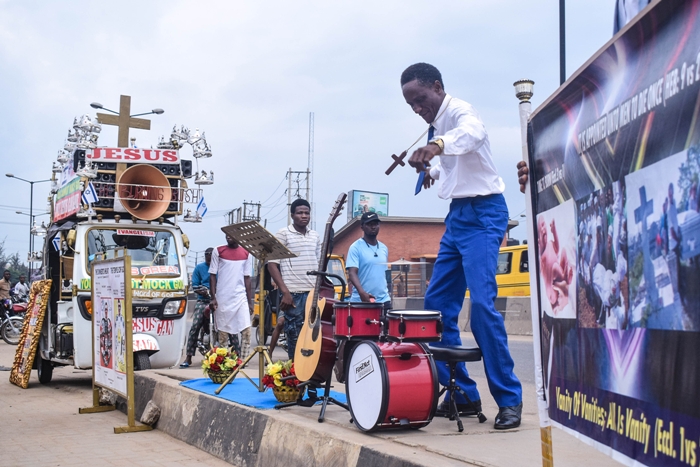 奈及利亞街頭傳道者。（Wikimedia）