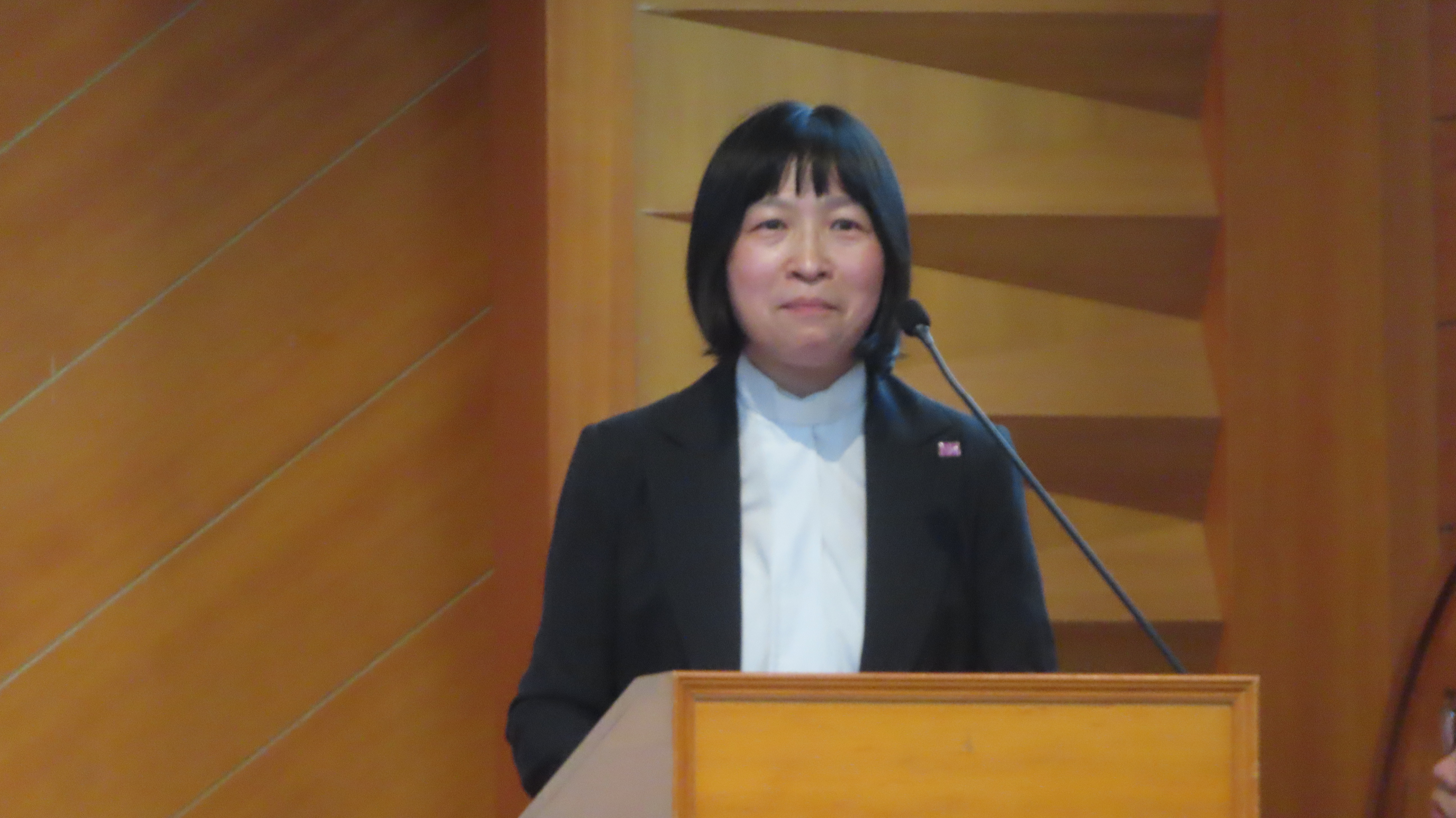 總幹事鍾淑惠牧師。（圖/梁敬彥攝影）