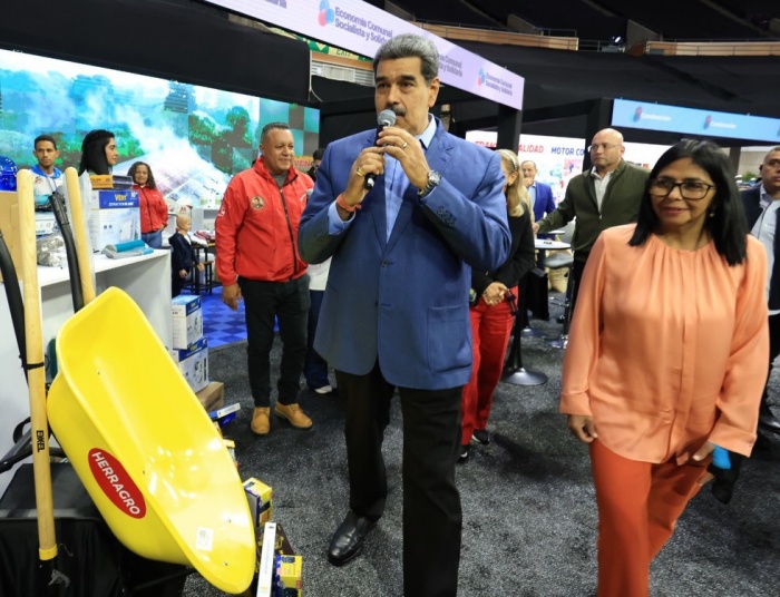 被逮捕至美國的委內瑞拉前總統馬杜洛。（翻攝自FB@PDVSA）