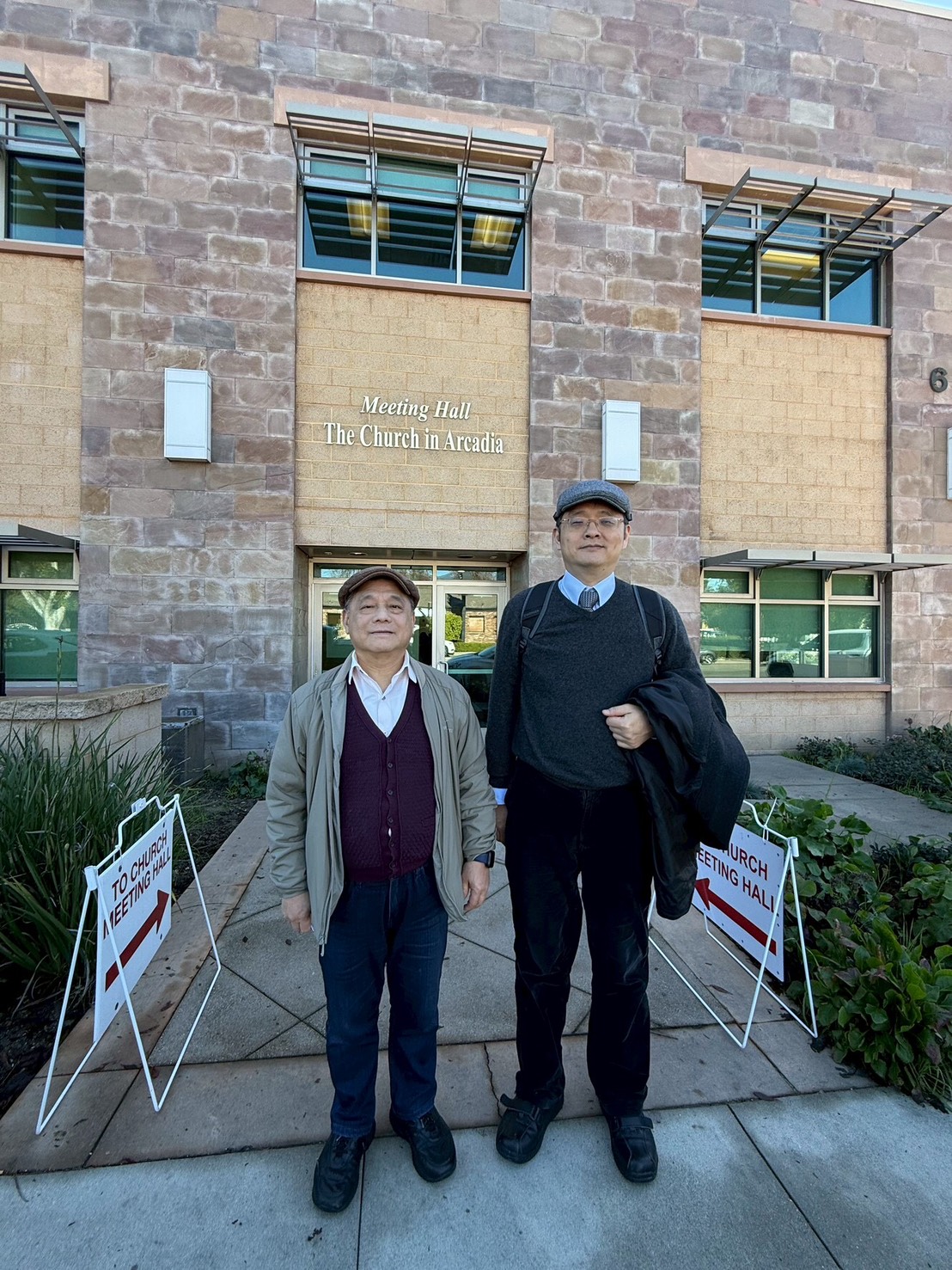 曾祥洸與召會弟兄合影。（圖/曾祥洸提供）