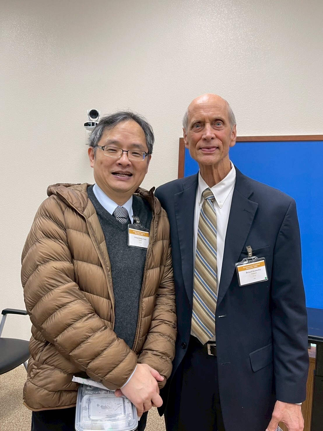 曾祥洸與召會弟兄合影。（圖/曾祥洸提供）