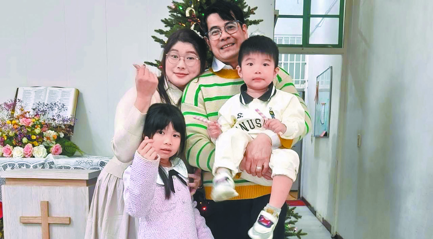 何文源傳道在台灣求學和成家。(圖/何文源傳道提供)