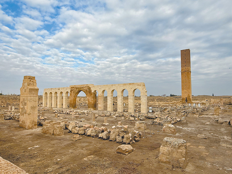 哈蘭古城學院廢墟。（王桂花攝影）