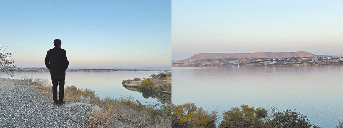 幼發拉底河的渡口澤烏瑪。（王桂花攝影）