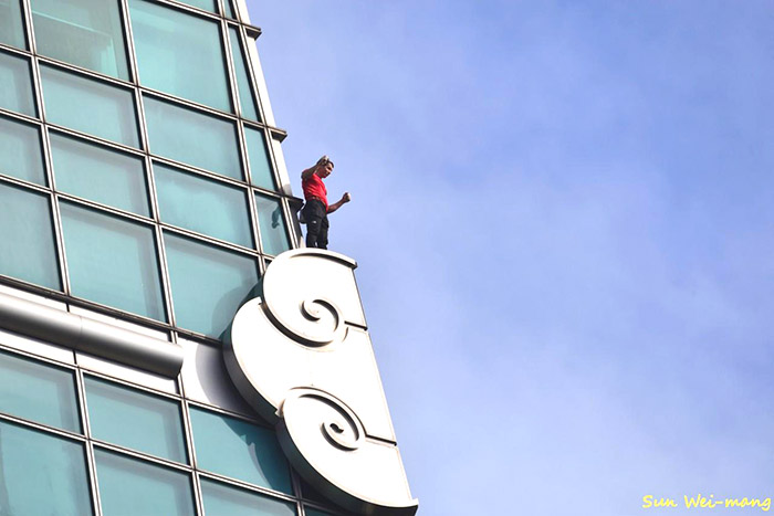 站上第二個「如意」。(孫瑋芒攝影／授權提供）