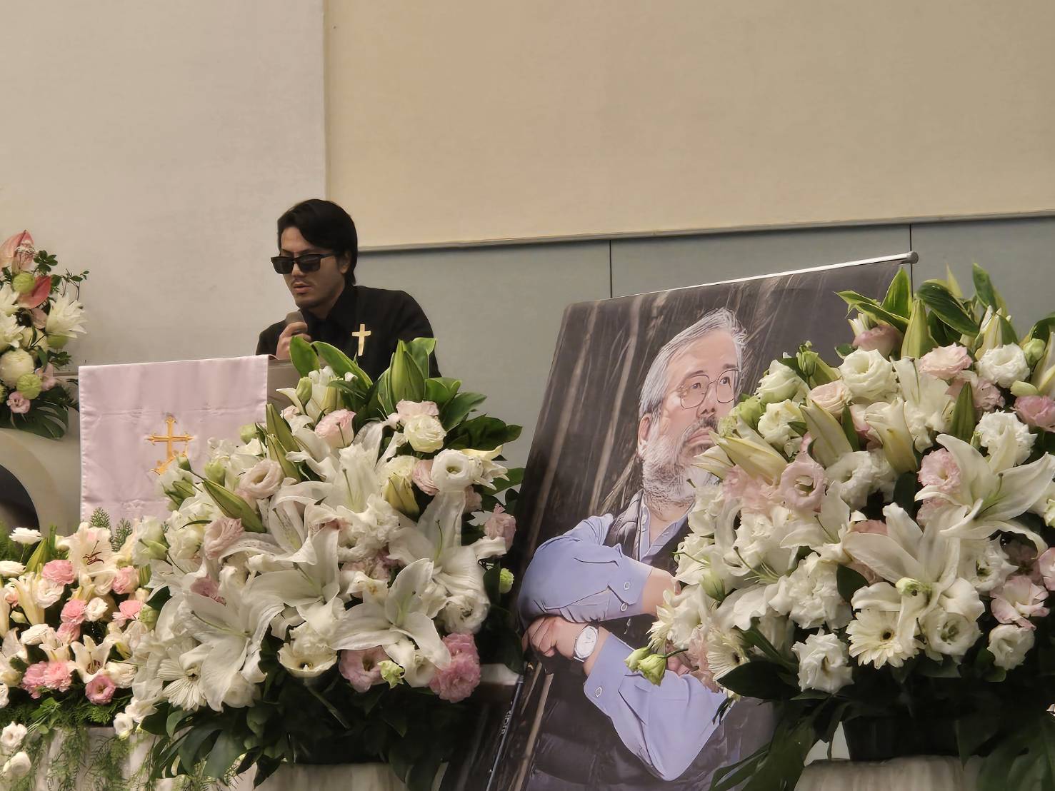 龐君華牧師兒子龐亮軒感性憶父。(圖/梁敬彥攝影)