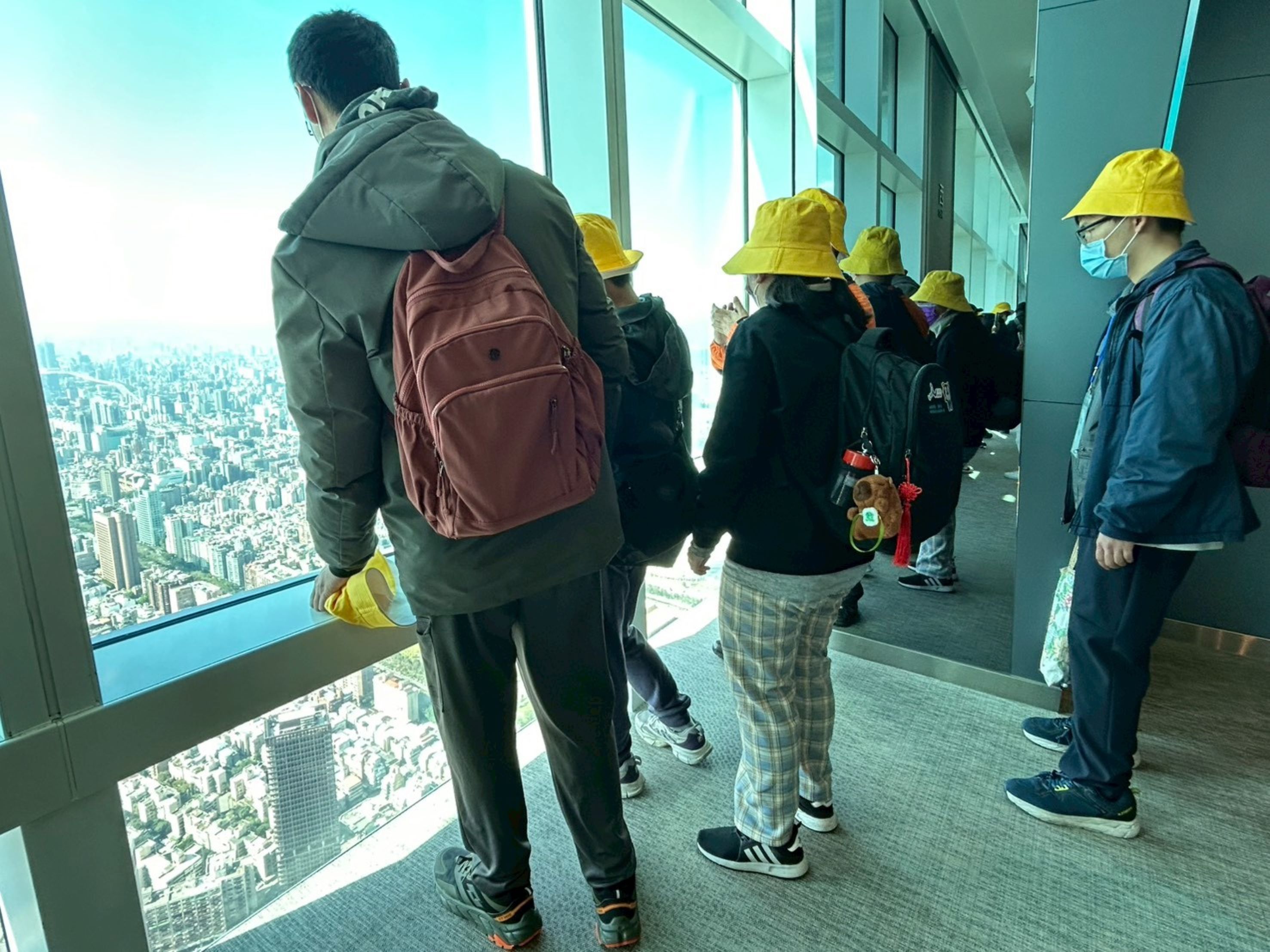 從101大樓鳥瞰台北市景。(嘉基提供)