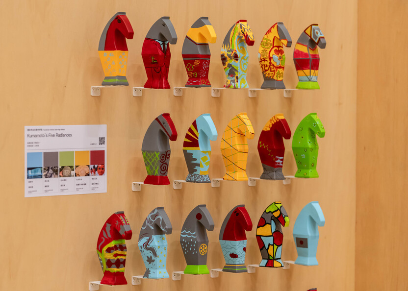 日本熊本市立天明中學今年首度參與「藝起來學學」計畫。(照片提供：學學文化創意基金會)