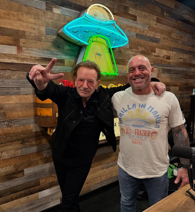 專訪基督徒音樂人，U2主唱波諾。（翻攝自IG@joerogan）